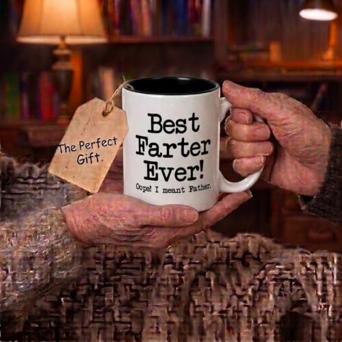 Artisan Owl Best Farter Ever I Mean Father Mug – Funny Dad - Product Imagery