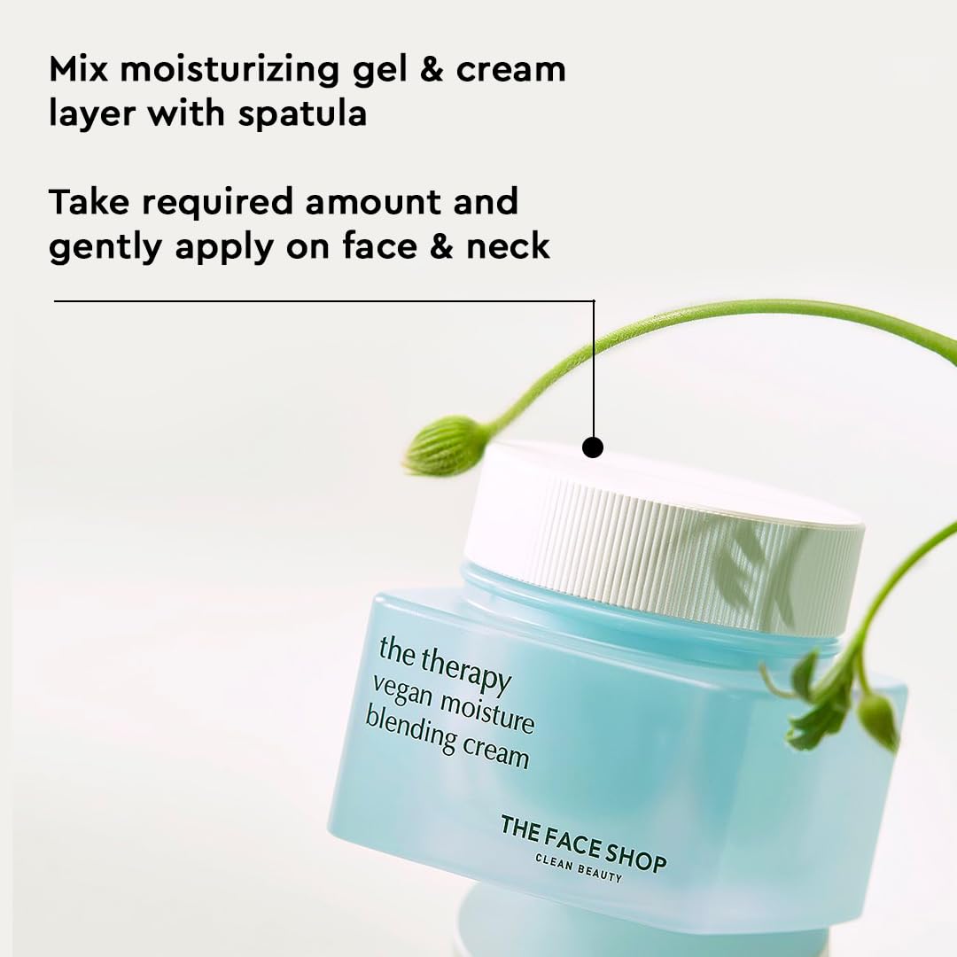 The Face Shop The Therapy Vegan Moisture Blending Cream - The Face Shop