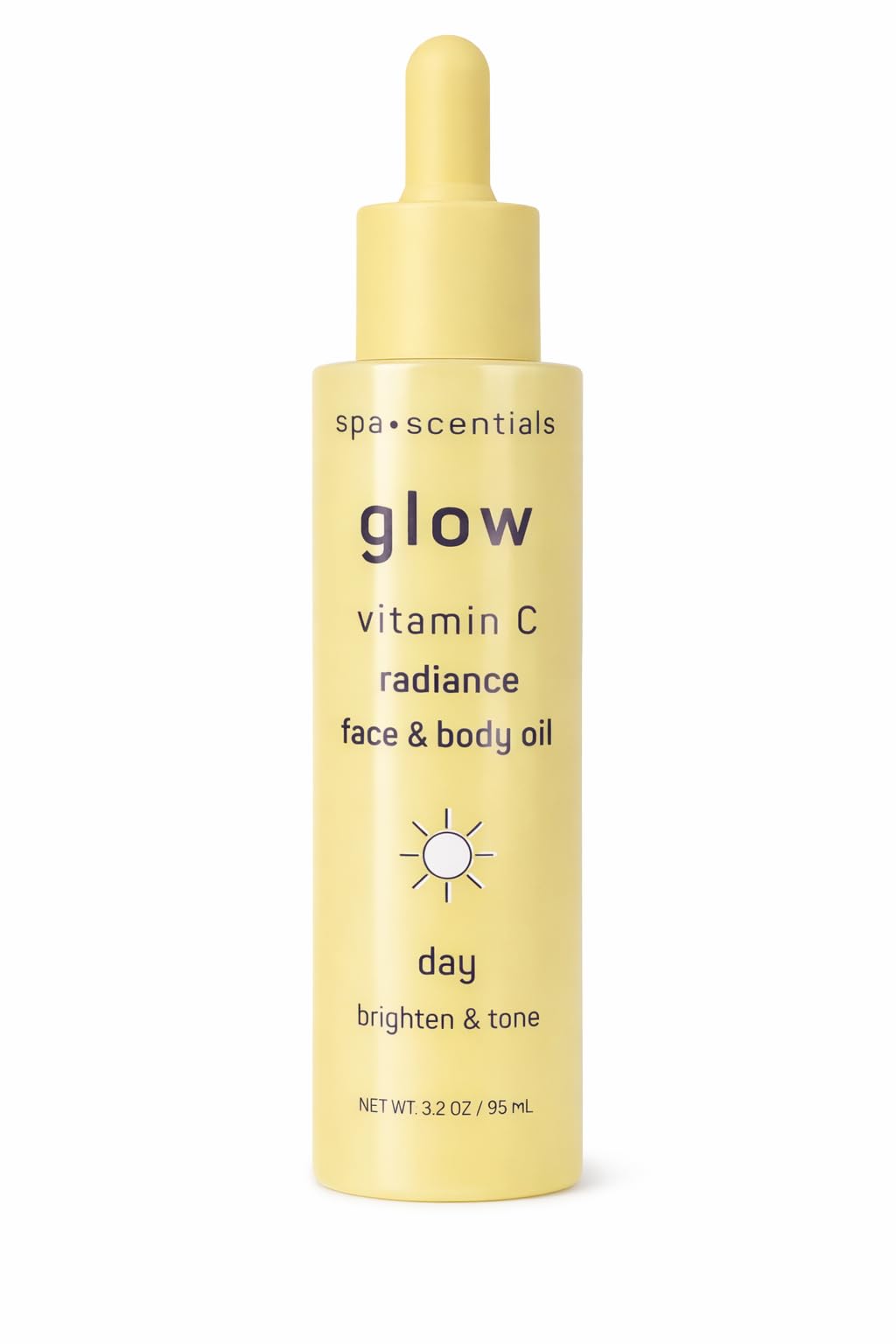 Glow Vitamin C Radiance Face and Body Oil, Day Brightening and - Spa Scentials