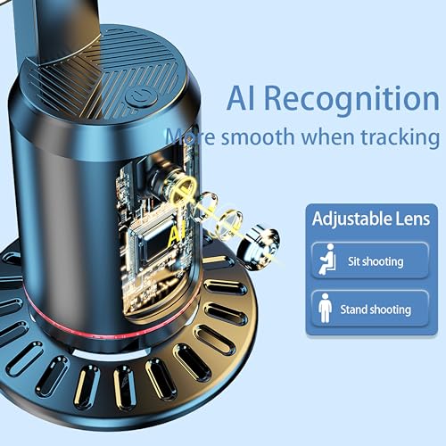 MQOUNY Auto Face Tracking Phone Holder, 360° Rotation Face Body - Product Imagery