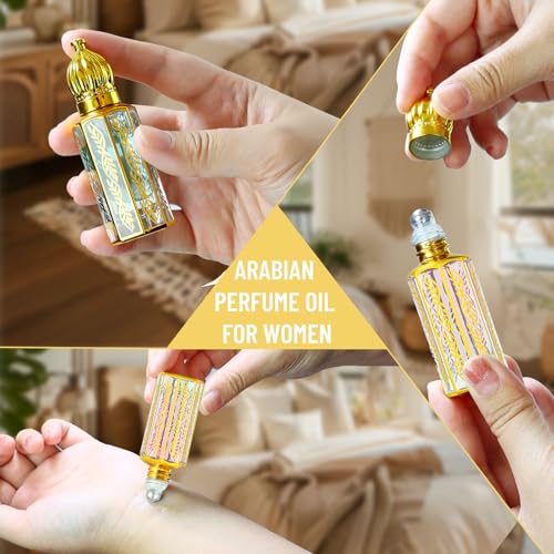 MR.A 3Pack Arabian Perfume for Women, Arabic Long Lasting Roll - Product Imagery