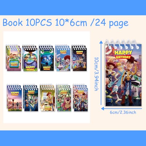 For Toy Theme Story Birthday Party Supplies, Cartoon 10 pcs Mini - Product Imagery