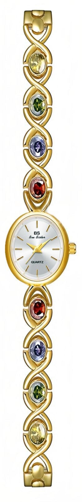 FANMIS Gold Watches for Women with Small Fase Oval Bracelet - FANMIS Official Imagery - 2