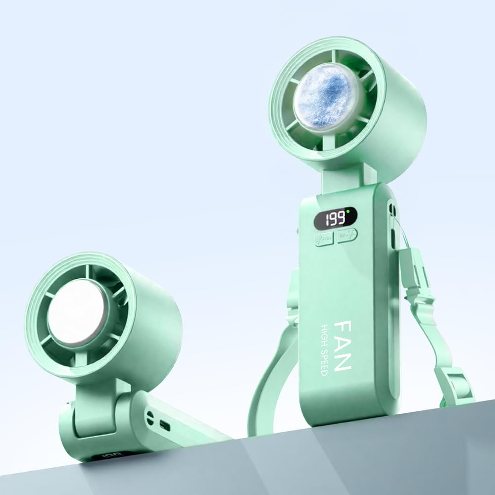 Kimguard Handheld Portable Turbo Fan with Ice Cooler, Speed   5500mAh - View 1