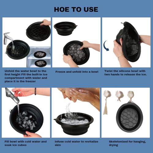 Face Bowl for Ice Has Built-In Ice Tray,Ice Bowl for Face is - Product Imagery