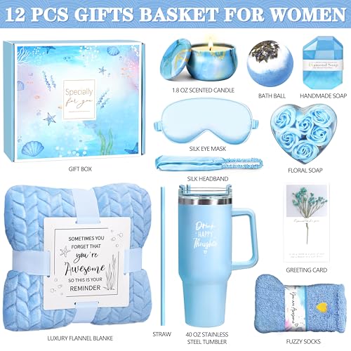 Birthday Gifts for Women, Self Care Get Well Soon Gifts, Ocean - Product Imagery