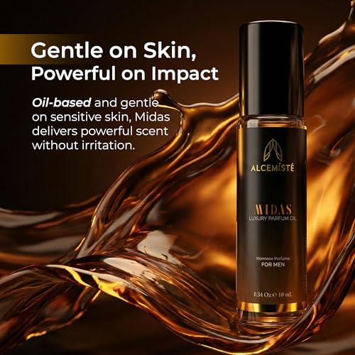 Concentrated Pheromone Cologne for Men – Oil-Based, Amber Wood & - Product Imagery