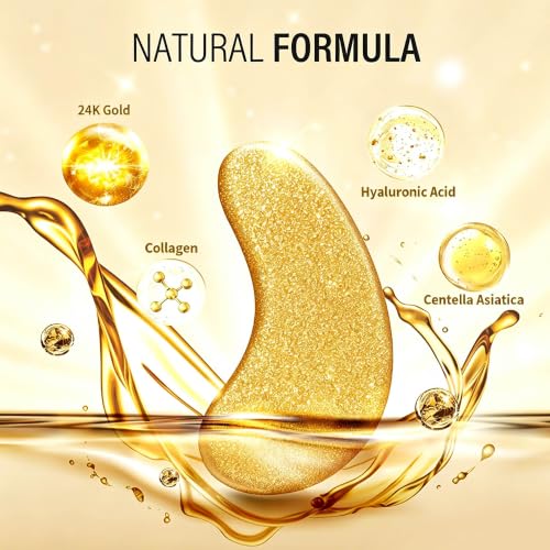 Maskiss 24k Gold Under Eye Patches (50 Pairs), eye mask, Colla... - Product Imagery