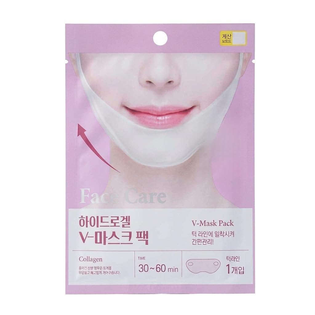Collagen Hydrogel Chin Patch, Hydrating Mask 3 Pack 브이라인 턱 마스크 - Benepisyo