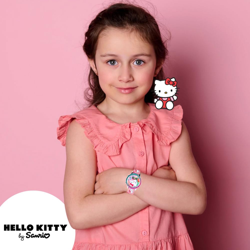Accutime Sanrio Hello Kitty Girls' Digital LCD Quartz Watch with Pink - View 3
