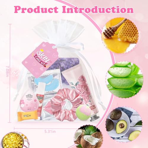 132 Pcs Spa Party Supplies for Women, Include Facial Mask, Face - Product Imagery