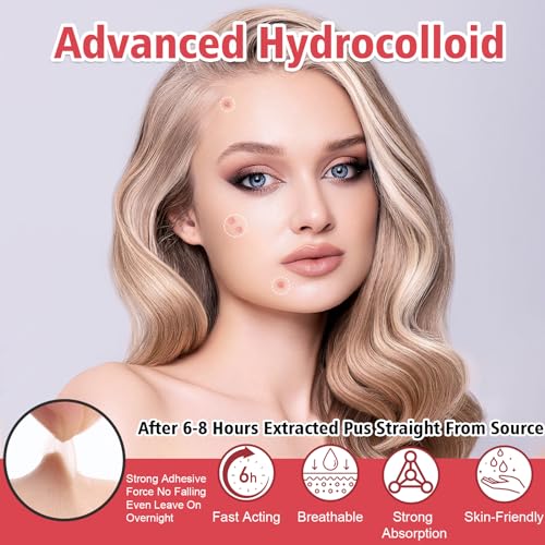 450 Pimple Patches for Face, Hydrocolloid Acne Patches for Zit - Product Imagery