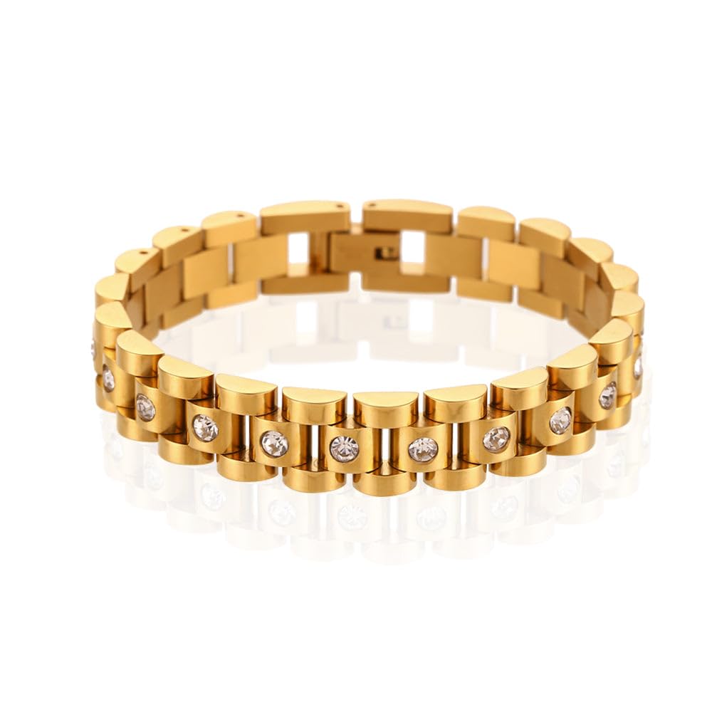 18K Gold Plated Stainless Steel Bracelet for Women Non - Madornio Official Imagery - 1