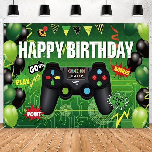 Video Game Party Decoration for Birthday Background Game On for - Product Imagery