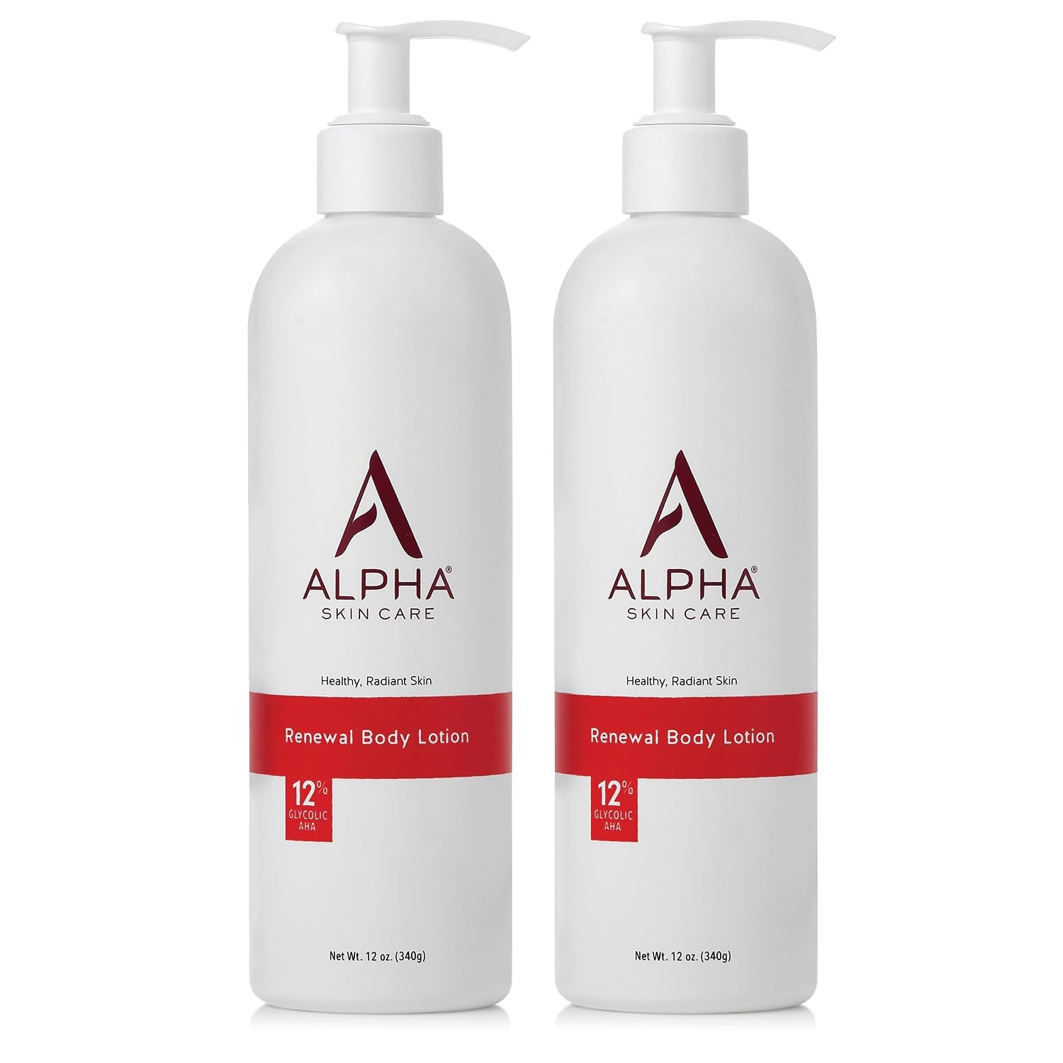 Alpha Skin Care Revitalizing Body Lotion, 12% Glycolic AHA, 12 Oz - Alpha