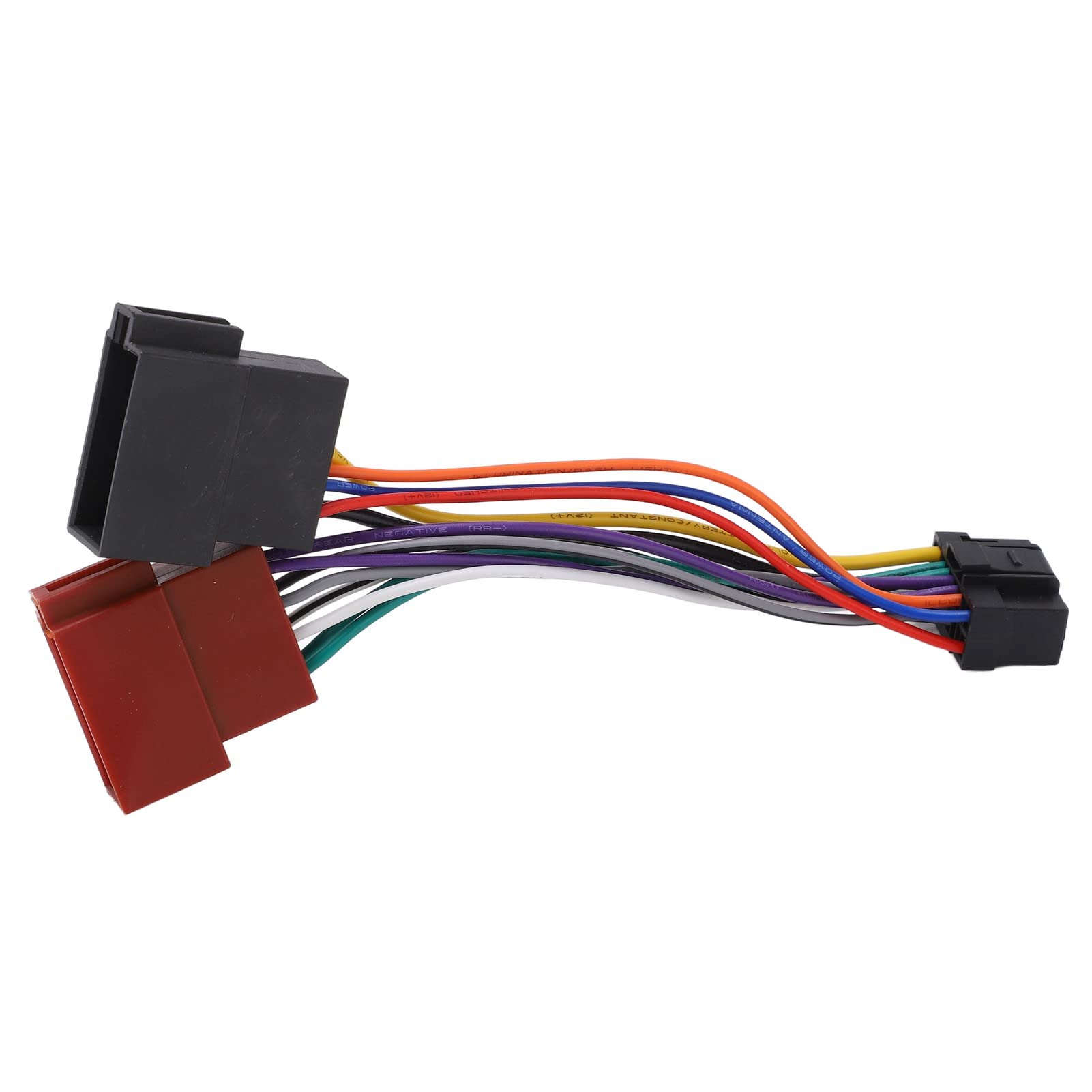 Zohisin Stereo Radio Harness Connector Adapter pre Stripped 17. 0×8. 0×2. 0 iso Wiring Harness Connector Adaptor Plug 16 pin car Stereo Radio Replacement for Plastic Lasting