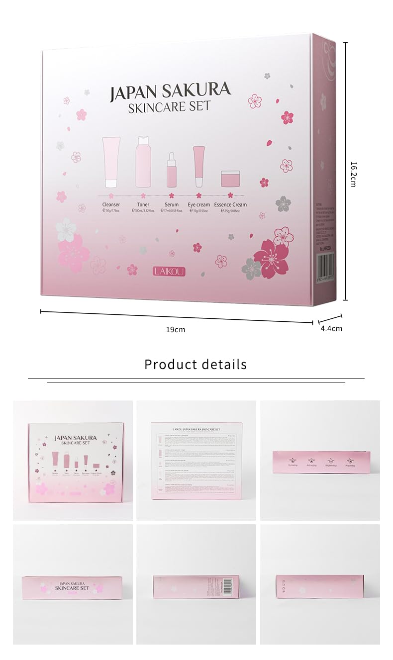 Skin Care Set, Cherry Facial kit for women, Skincare Kit Gifts - Etuanxi