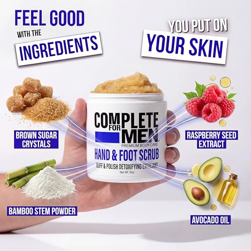 Hand and Foot Scrub: Exfoliating Feet, Hand Exfoliant, Sugar - Product Imagery