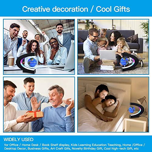Magnetic Levitation Globe with LED Light, Desktop Decorations, - Product Imagery