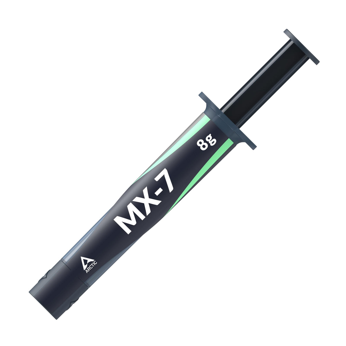 ARCTIC MX-7 thermal paste tube for electronic components, showcasing the 8g container with cooling performance features.
