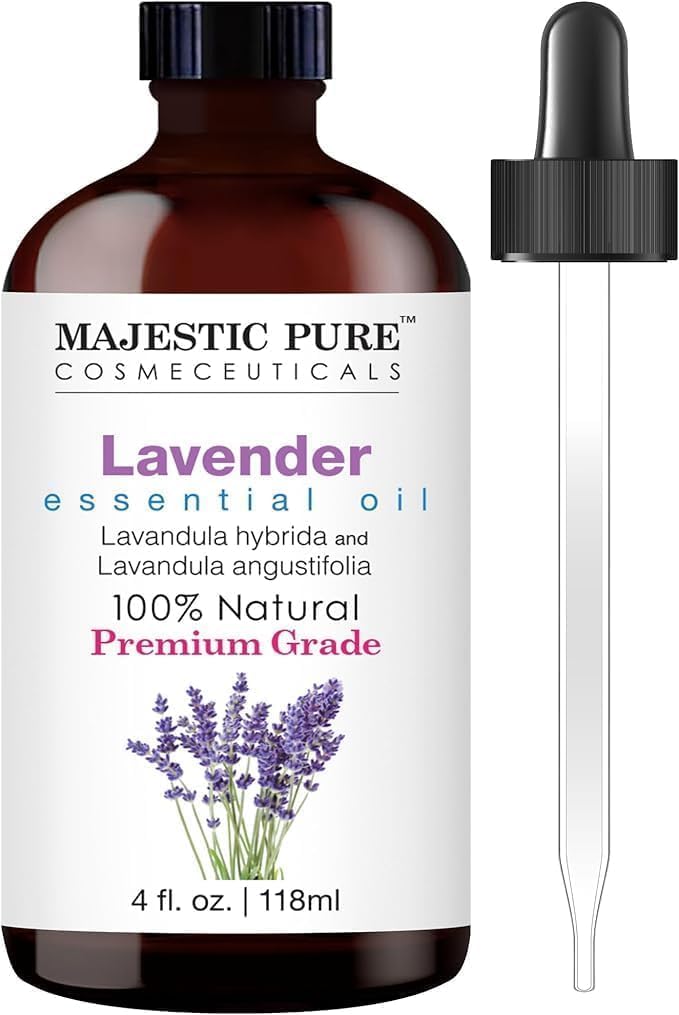 Majestic Pure Lavender Essential Oil 4 fl oz – Dropper