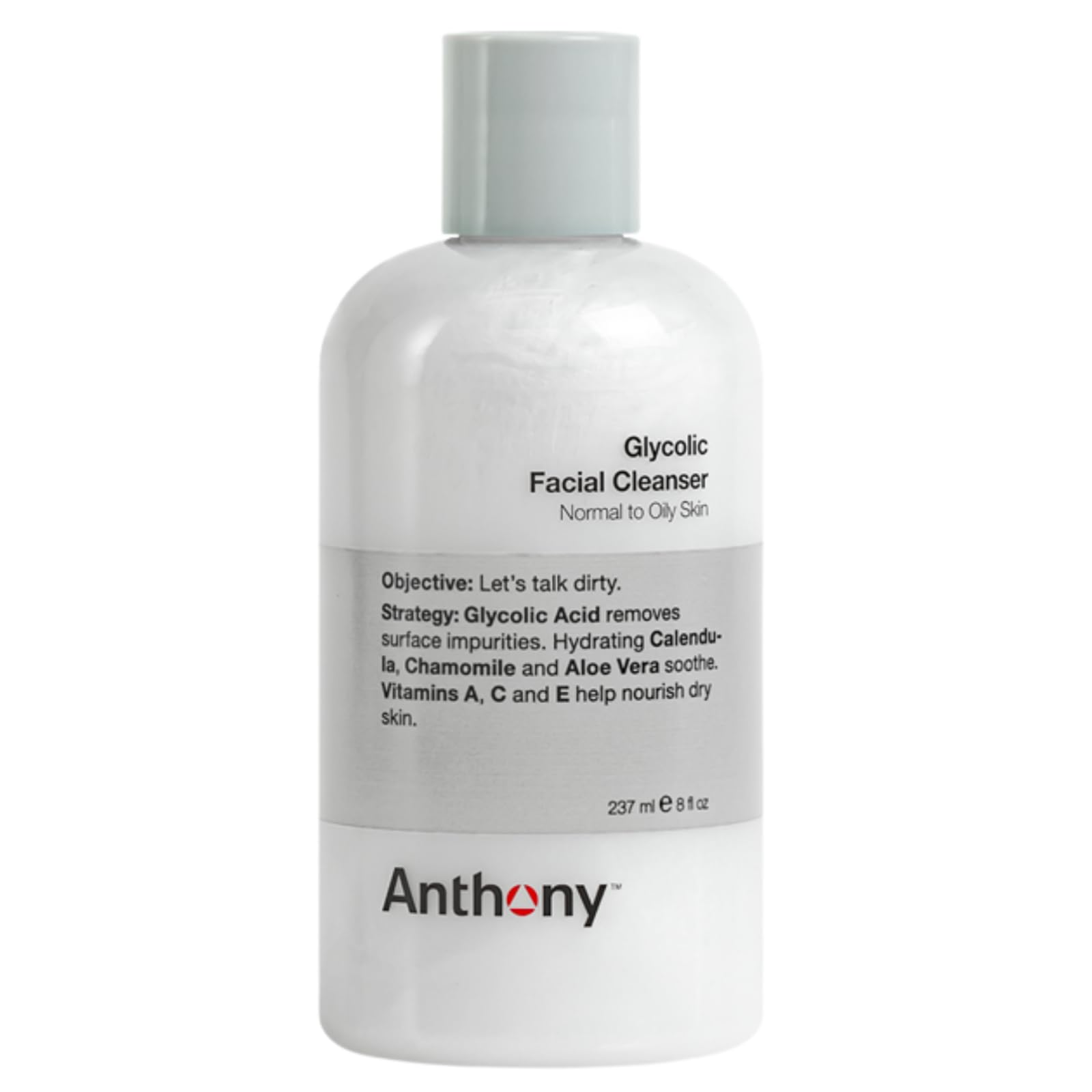 Anthony Glycolic Acid Face Wash, Glycolic Acid Cleanser for Men, - Product Imagery