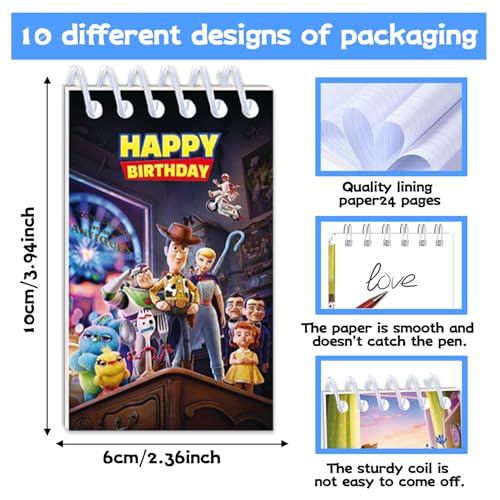 For Toy Theme Story Birthday Party Supplies, Cartoon 10 pcs Mini - Product Imagery