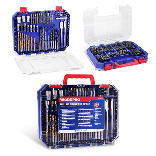 WORKPRO Drill Bit Set 455Pcs Drill Bits and Screwdriver Bit - WORKPRO Official Imagery - 1