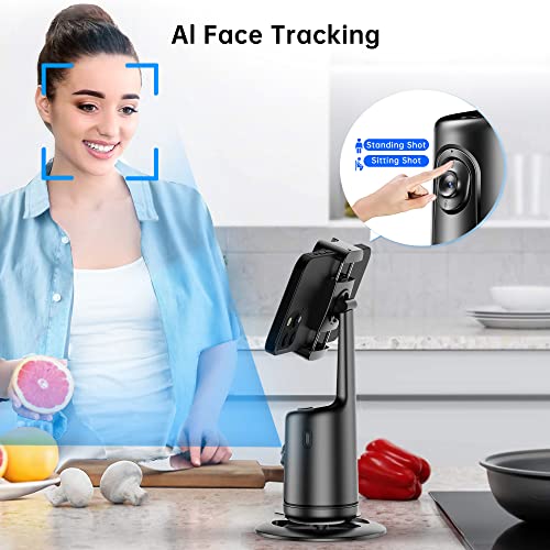 Auto Tracking Phone Holder, Auto Face Tracking Tripod, Portable - Product Imagery