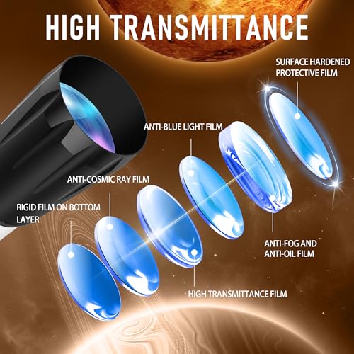 Telescope, 90mm Aperture 800mm Telescope for Adults High - Product Imagery