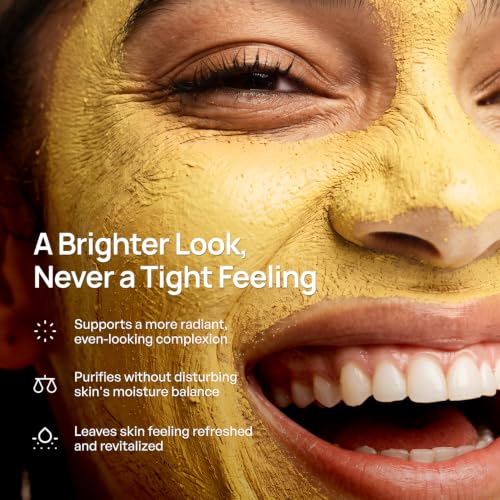 PLANTIFIQUE Korean Turmeric Clay Mask for Dark Spots - Calms, - Product Imagery