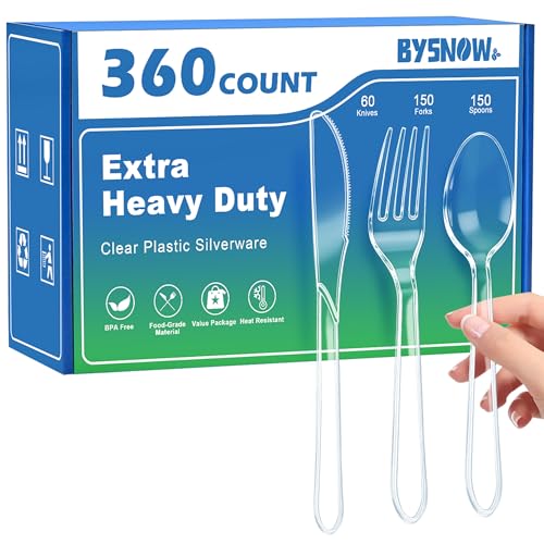 360 Count Extra Heavy Duty Plastic Silverware Disposable - Product Imagery
