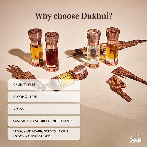 Dukhni Oud Swisseri Attar 6ml Arabian Oudh Perfume Oil | Islamic - Product Imagery