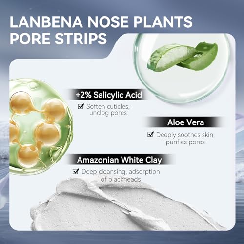 LANBENA 3 in 1 Blackhead Remover Set Pore Strips 30g+Pore Serum - Product Imagery