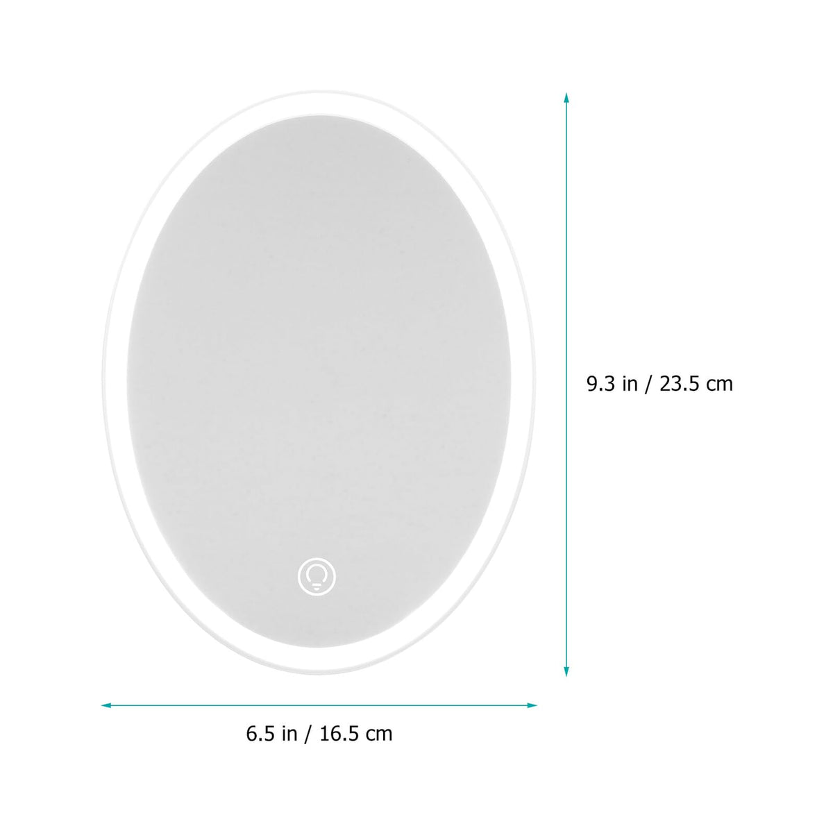 Baluue LED Touch Cosmetic Makeup Mirror White Tabletop LED - Baluue Official Imagery - 3