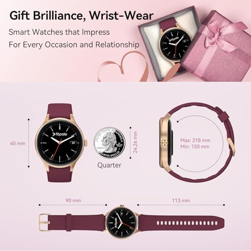 Fitpolo Smart Watch for Women, 105+ Sports Modes Fitness Tracker - Product Imagery