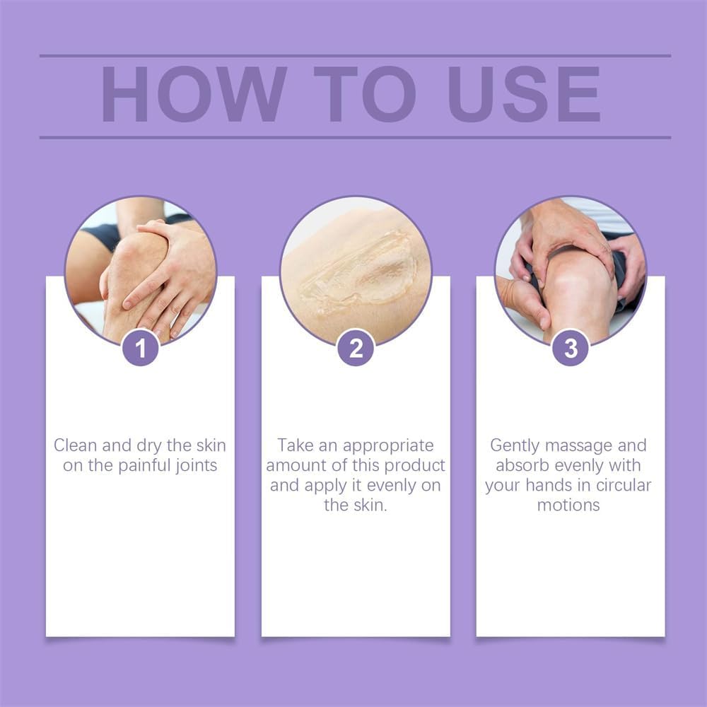 MYSQIHO 2-pack purple joint gel and massage cream for knees, lumbar, neck, hands, and feet to support joint comfort and movement.