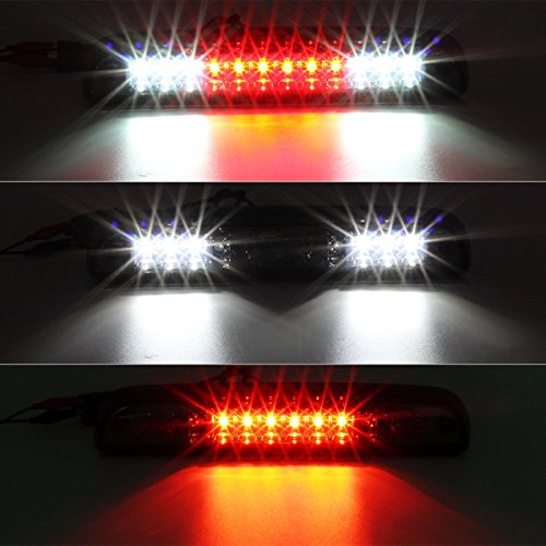 Partsam Red/White LED Third Brake Light and Cargo Lamp with 5X - Product Imagery