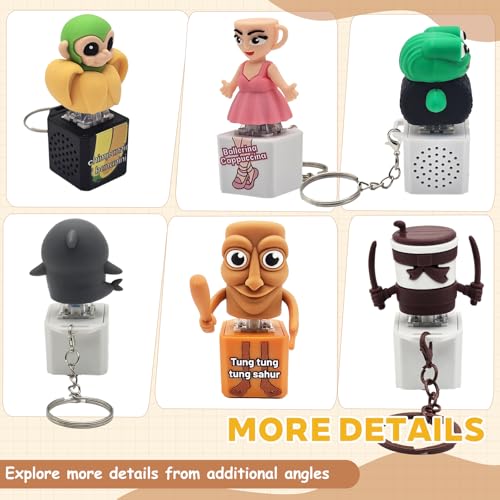 Tung Tung Tung Sahur Clicker Fidget 2 Pack, Sound and LED - Product Imagery