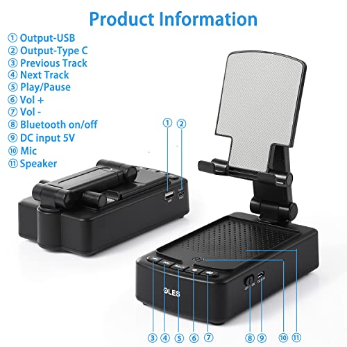 Gifts for Men, OLES Mobile Phone Stand with Bluetooth for Him - Product Imagery