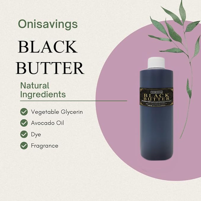 1 Oz Perfume Black Butter Scented Body Oil - Product Imagery