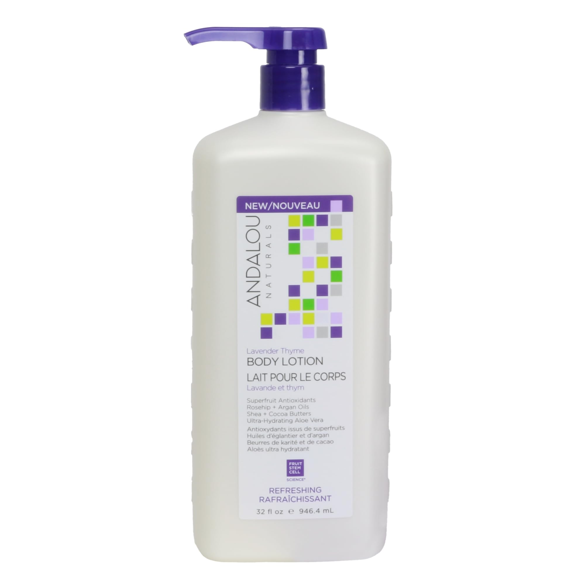 Andalou Naturals Lavender Thyme Body Lotion, Hydrating Moisturizer 8 oz - Andalou Naturals Official Product View 9