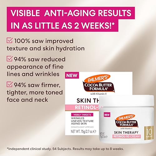 Palmer's Skin Therapy Face Cream, Retinol-10 Moisturizer (2.7 Oz) - Product Imagery
