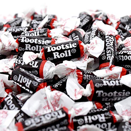 Tootsie Roll Minis, Chewy Chocolate Candy, 360 Count, 38.8oz Bag - Product Imagery