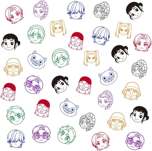 24Pcs for Demon Hunters Themed Stampers - Perfect Kpop Birthday - Product Imagery