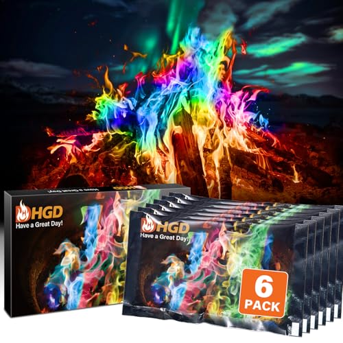 HGD (6 Pack) Magic Campfire Fire Color Changing Packets for Fire - Product Imagery