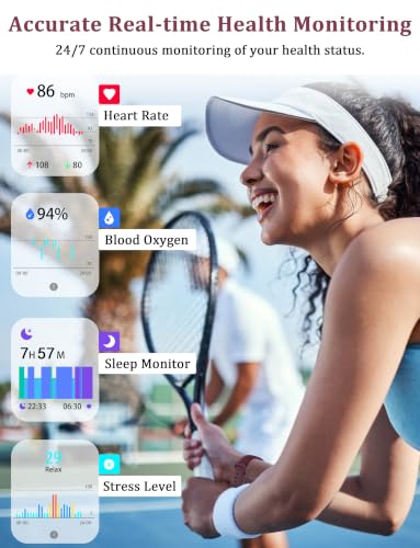 LODIMEKE Smart Watch, Alexa Built-in, Answer/Make Calls 44mm - Product Imagery