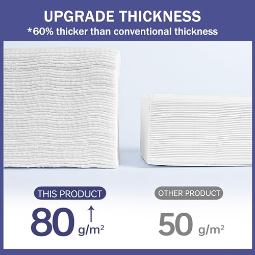 100 Count Face Towels Disposable, Clean Towels (1 Pack) - Product Imagery