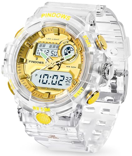 Womens Watch for Women Digital Sports Watch,7 Color LED Light - Product Imagery