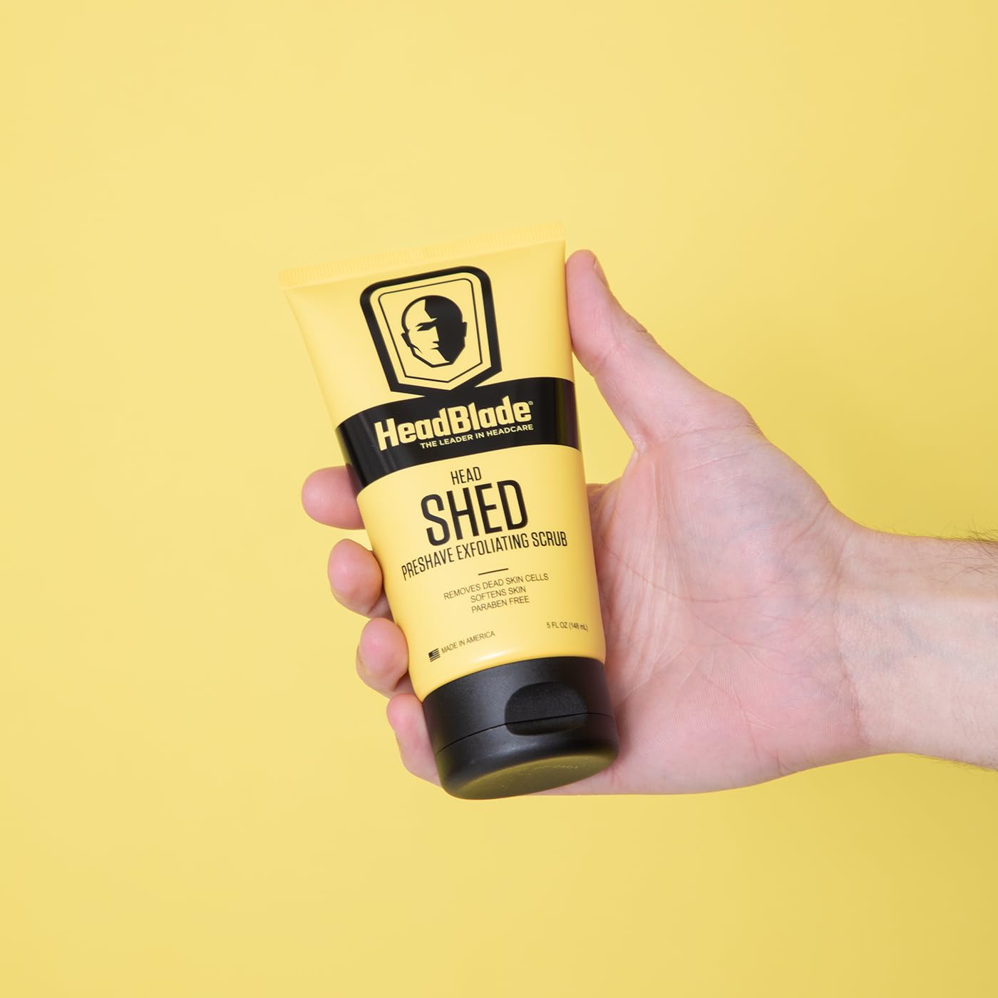 HeadBlade HeadShed Men's Exfoliating Scrub - Face Wash & Cleanser Removes Dead Skin - HeadBlade Official Product View 6
